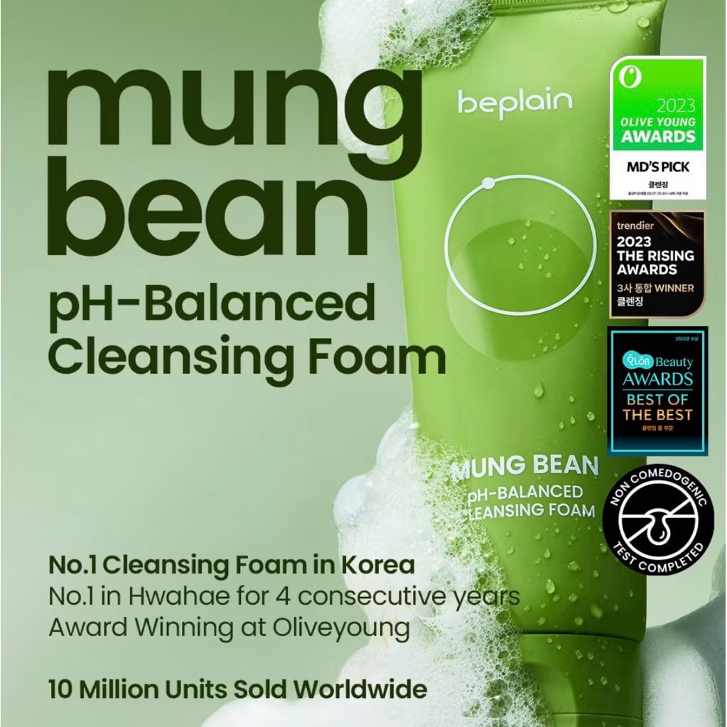 Beplain Mung Bean Cleansing Foam 80ml